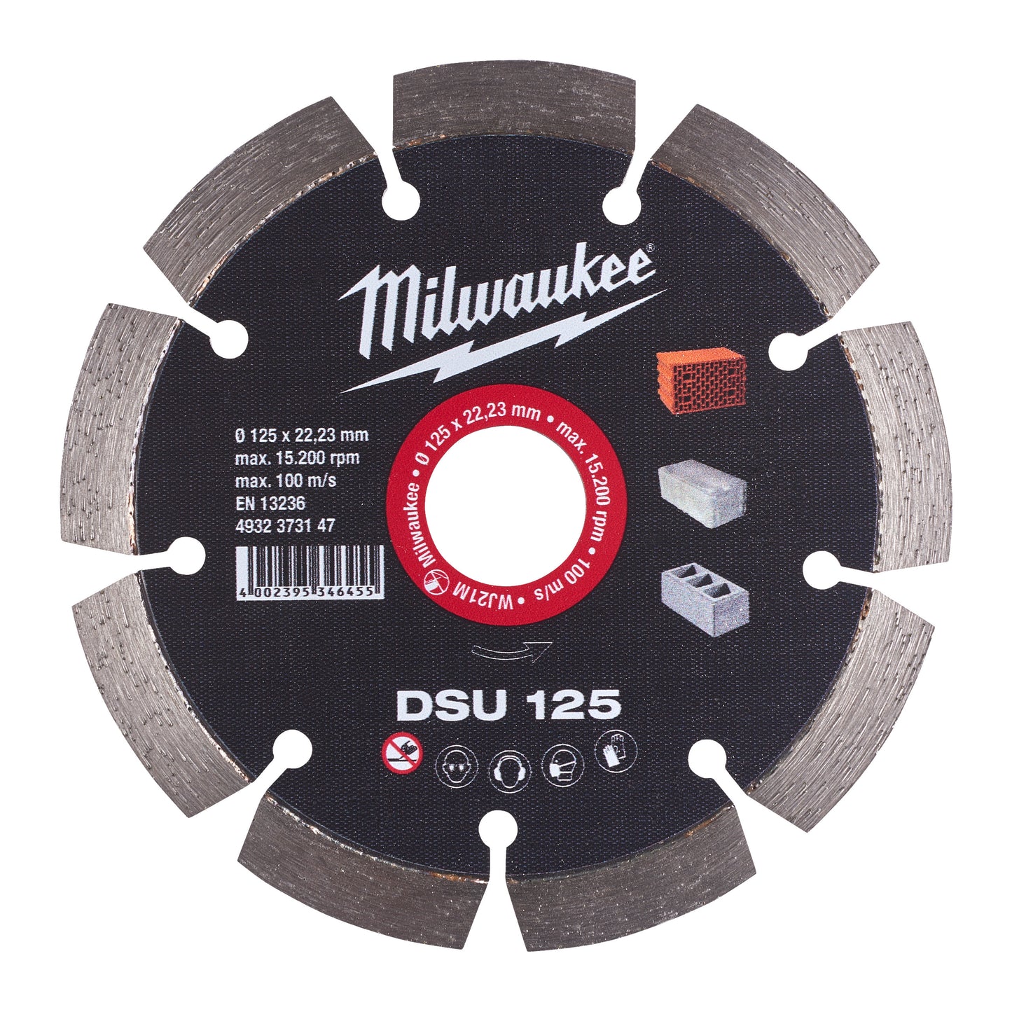 MILWAUKEE Diamantový kotúč DSU 125 / 22,2 mm
