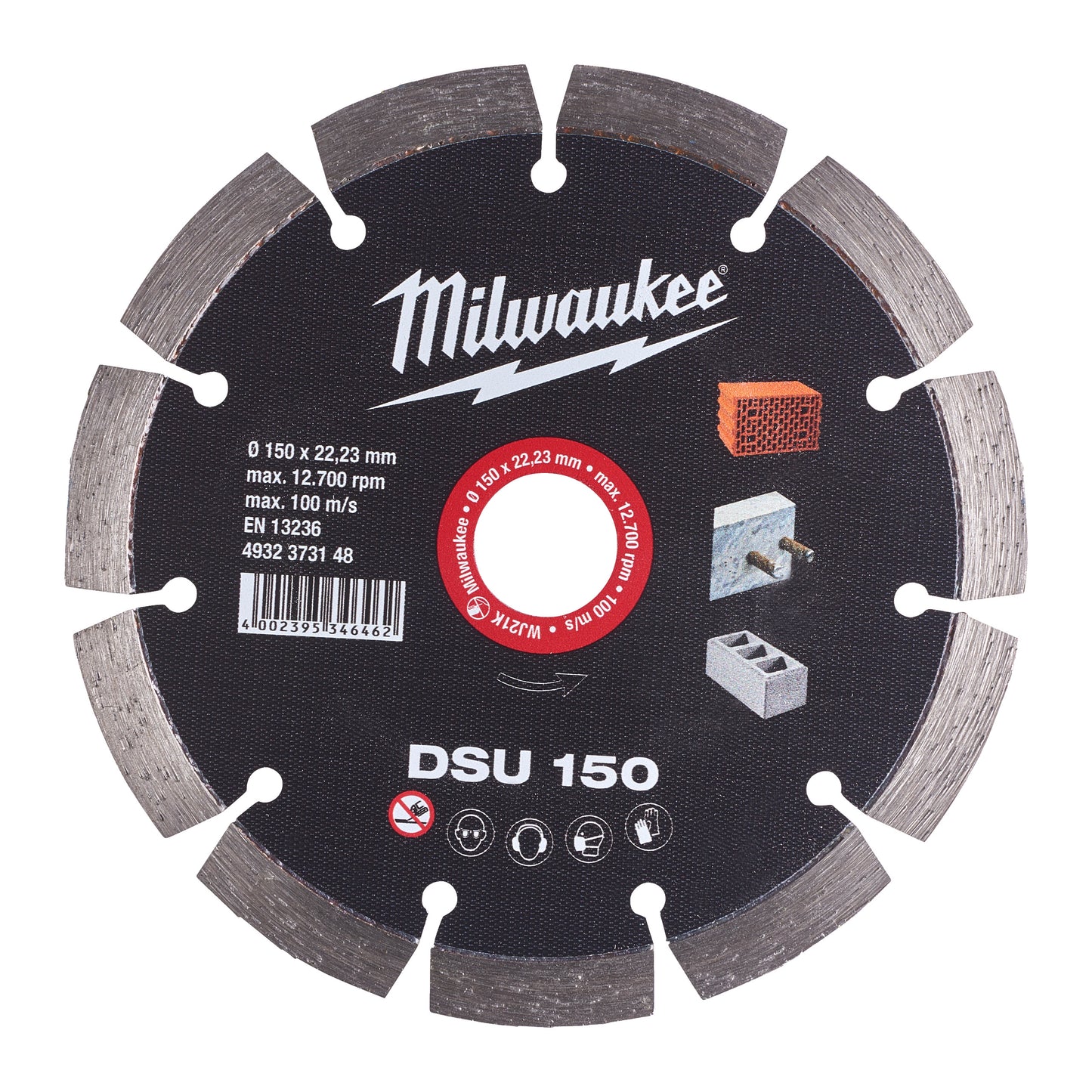 MILWAUKEE Diamantový kotúč DSU 150 / 22,2 mm
