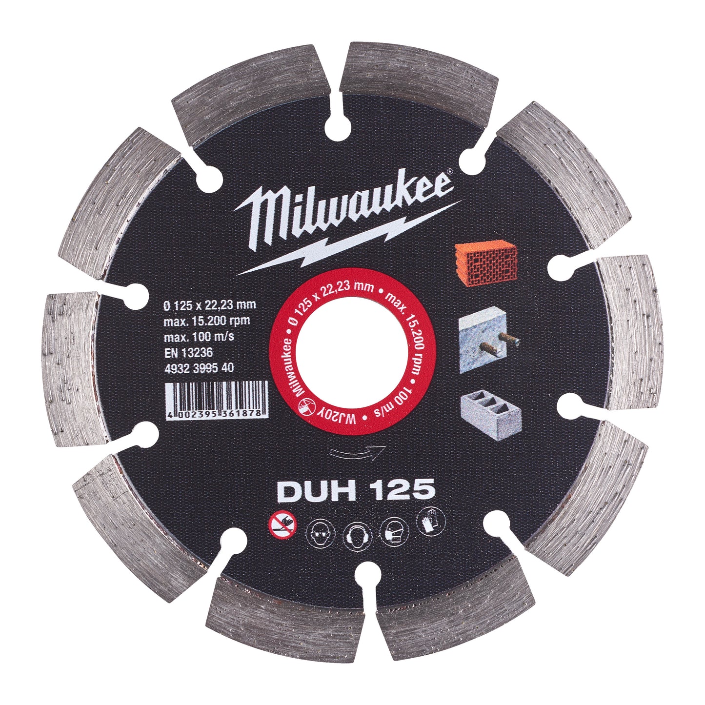 MILWAUKEE Diamantový kotúč DUH 125 × 22,2 mm