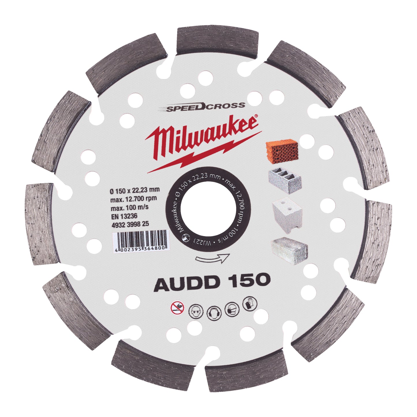 MILWAUKEE Diamantový kotúč AUDD 150 mm