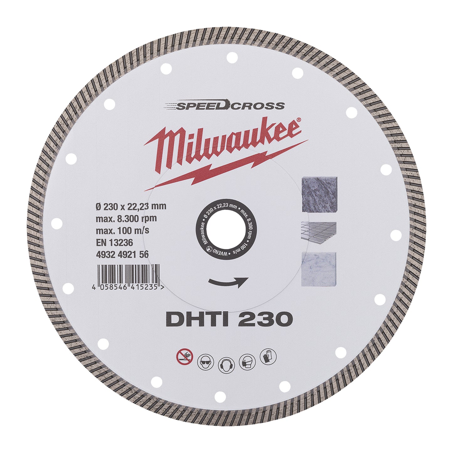 MILWAUKEE Diamantový kotúč celoobvodový DHTII 230mm