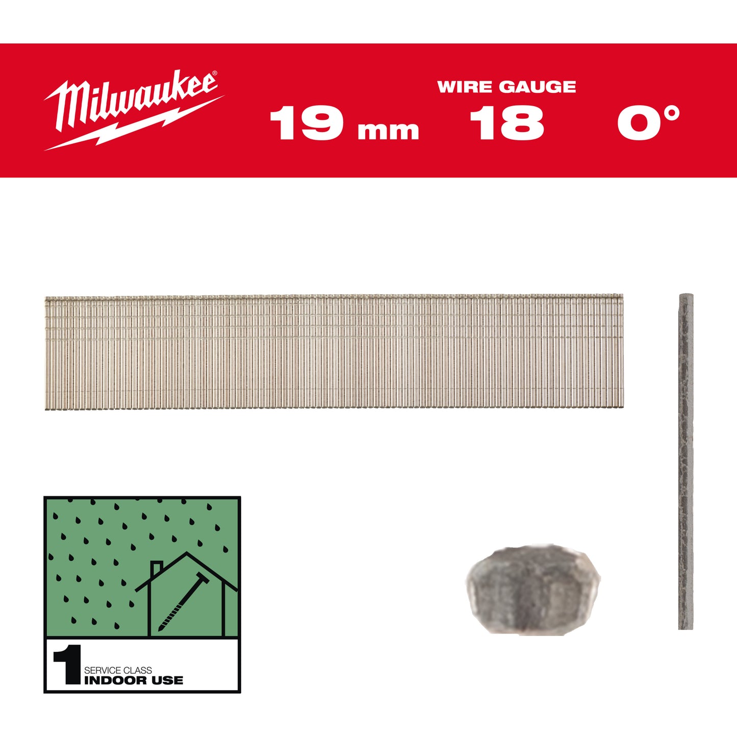MILWAUKEE Klince 18G 19mm RC G SC1 - 10000ks