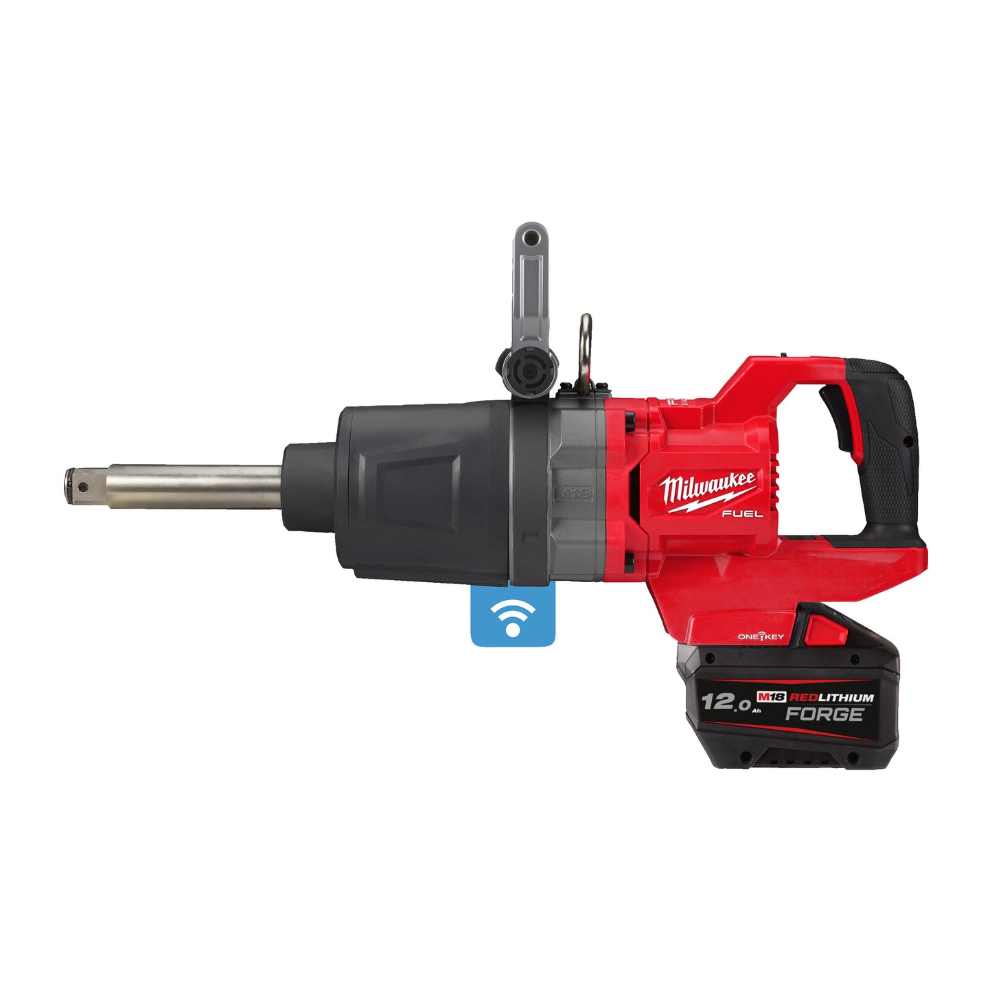 MILWAUKEE M18 FUEL™ ONE-KEY™ 1˝ rázový uťahovák s D-rukoväťou s vysokým krútiacim momentom, poistným krúžkom a predĺženým vretenom