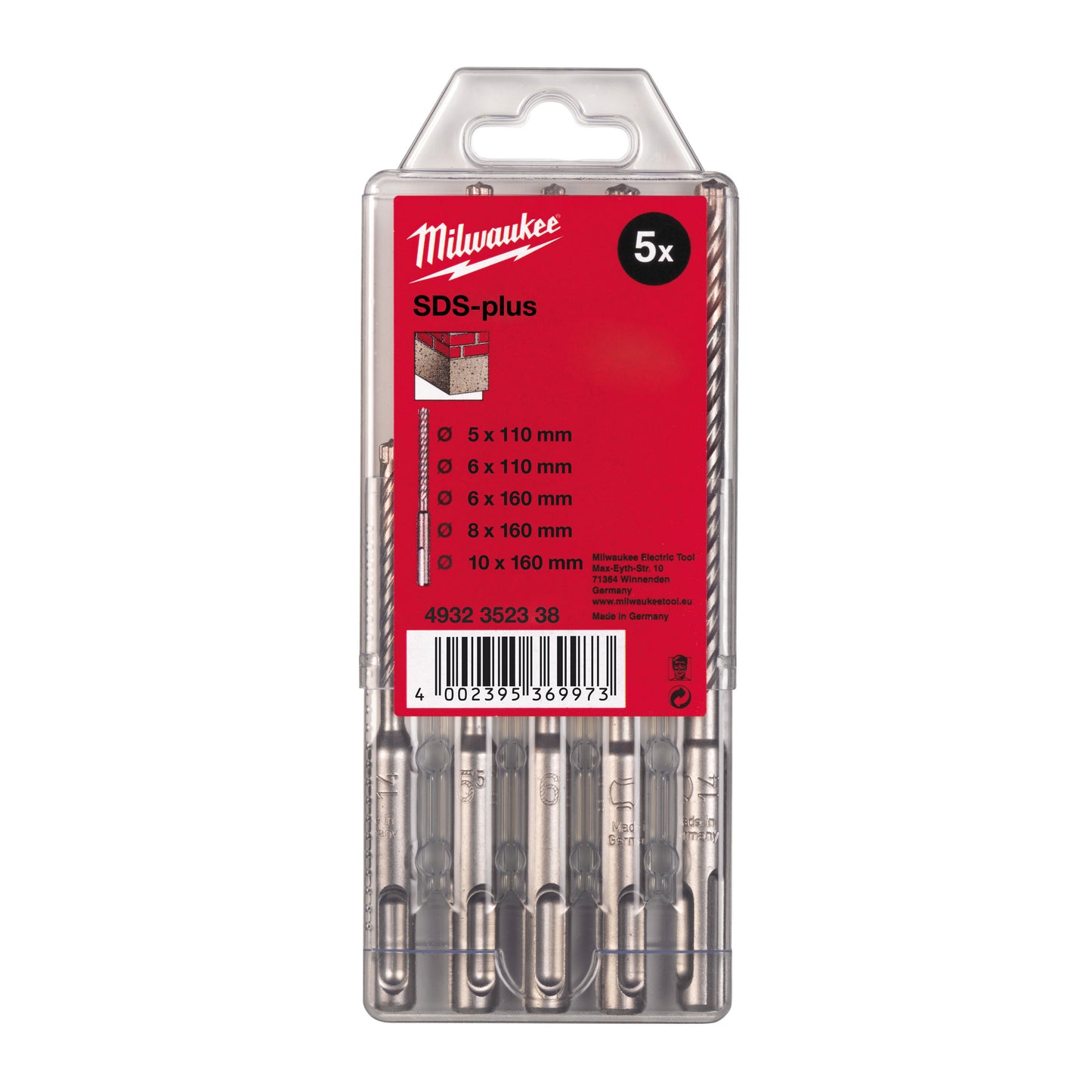 MILWAUKEE Súprava vrtákov M2 Ø 5,6 × 110 ; Ø 6/8/10 × 160 mm
