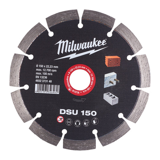 MILWAUKEE Diamantový kotúč DSU 150 / 22,2 mm