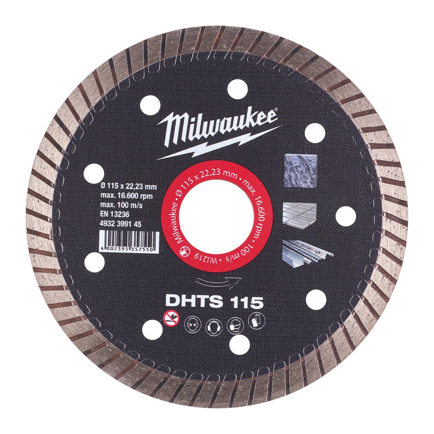 MILWAUKEE Diamantový kotúč DHTS 115 × 22,2 mm