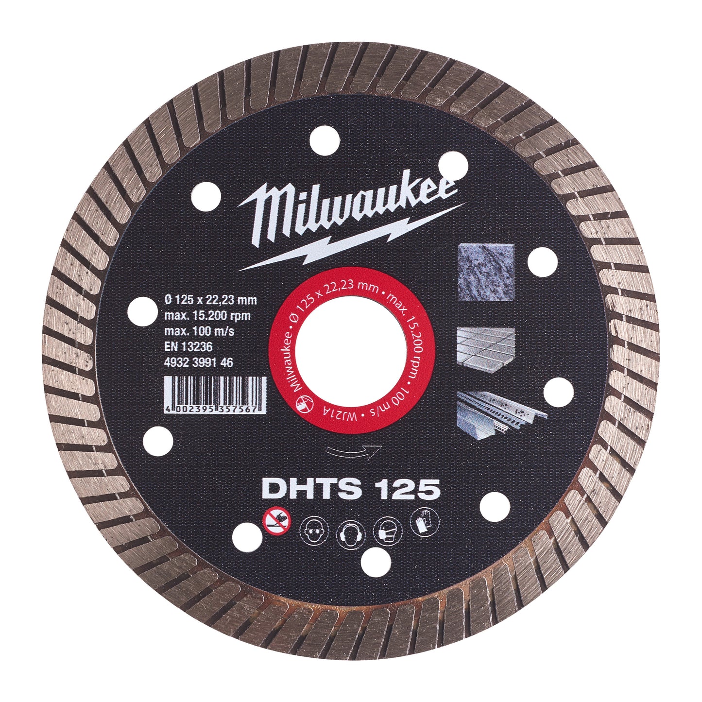 MILWAUKEE Diamantový kotúč DHTS 125 × 22,2 mm