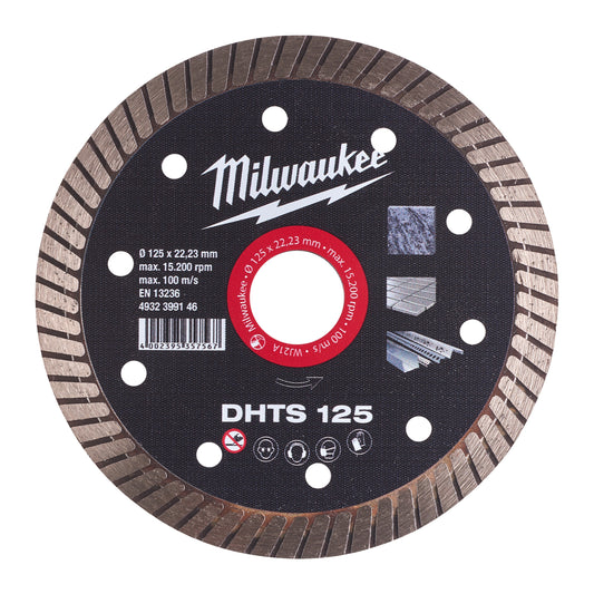 MILWAUKEE Diamantový kotúč DHTS 125 × 22,2 mm