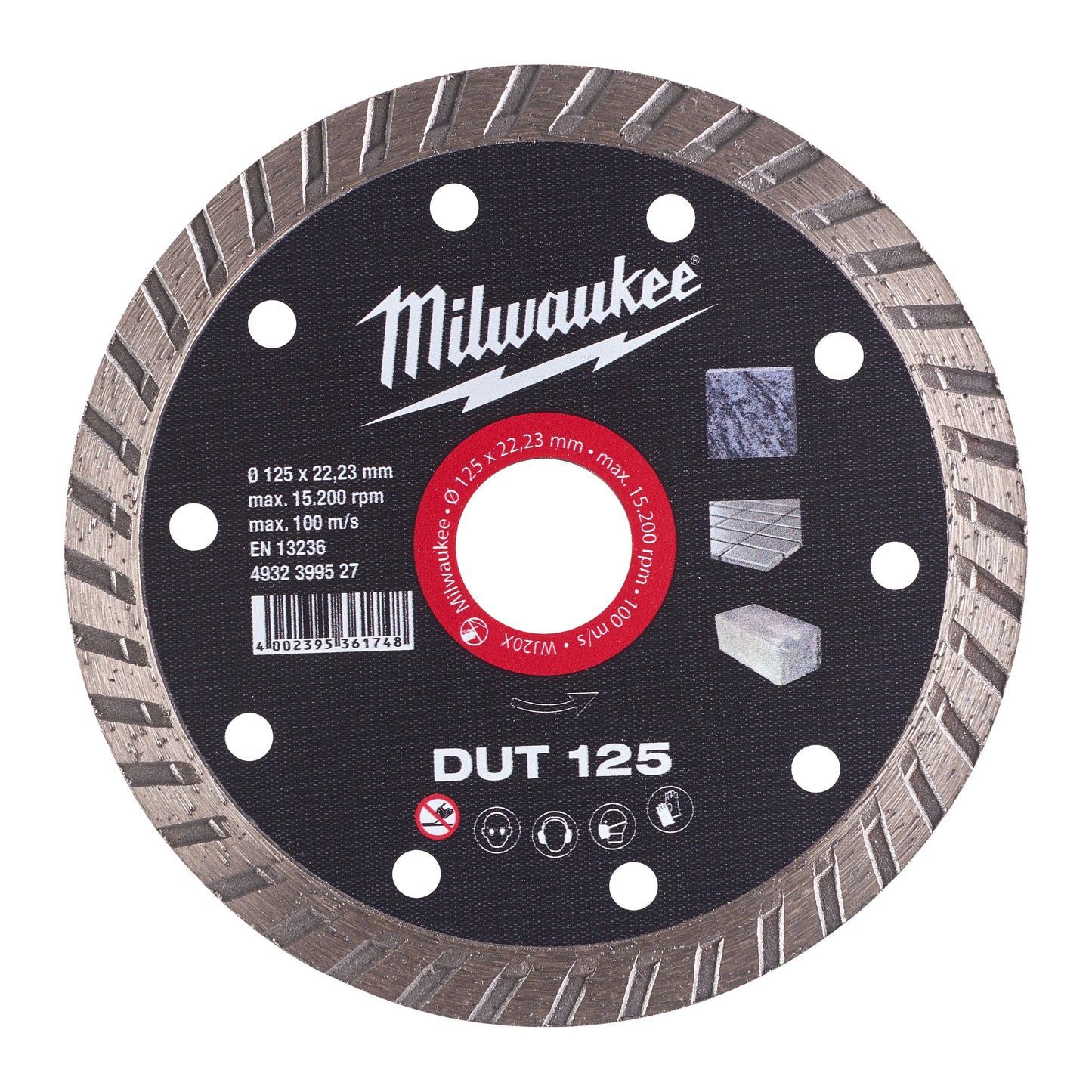 MILWAUKEE Diamantový kotúč DUT 125 × 22,2 mm