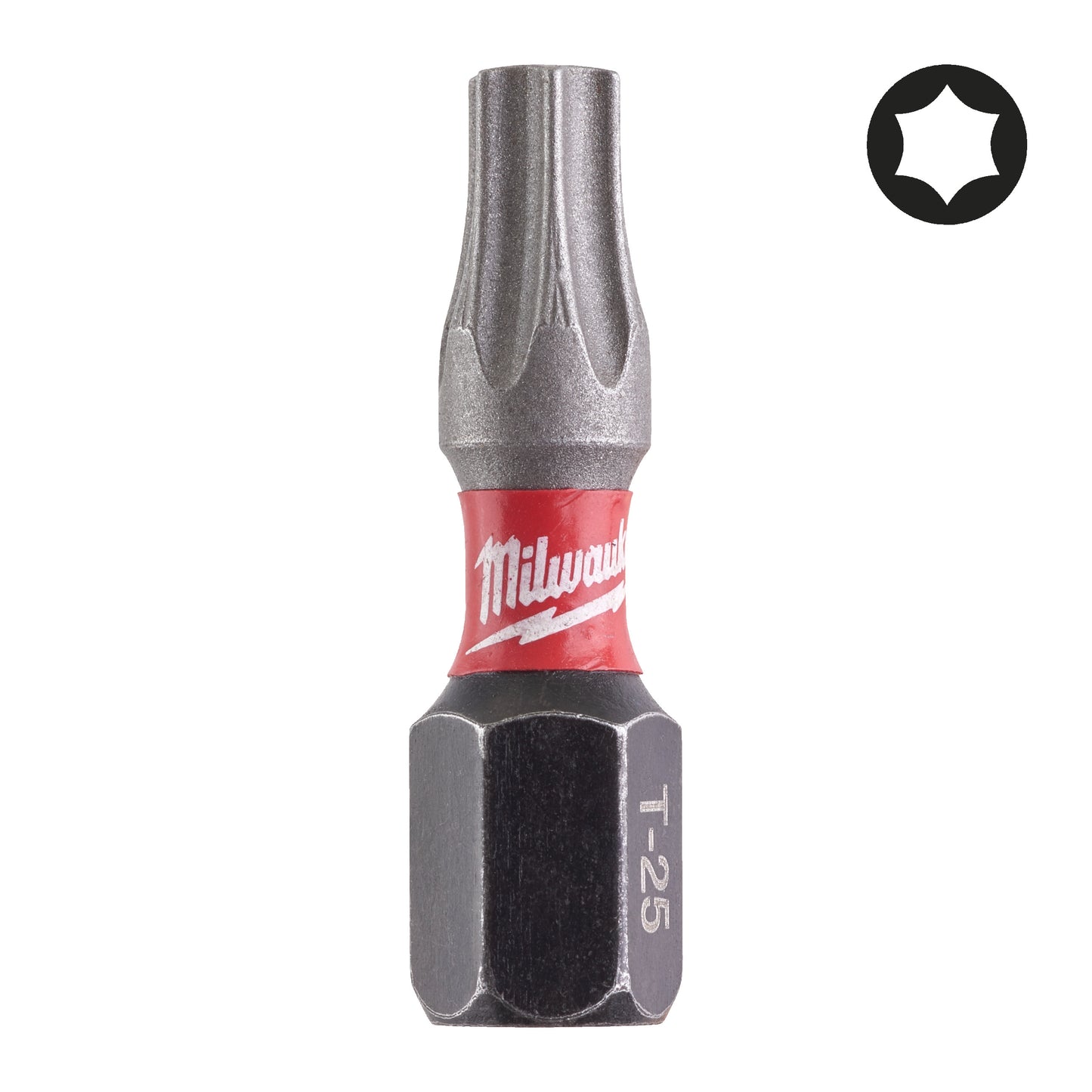 MILWAUKEE Skrutkovacie bity ShW TX25 25 mm – 25 ks
