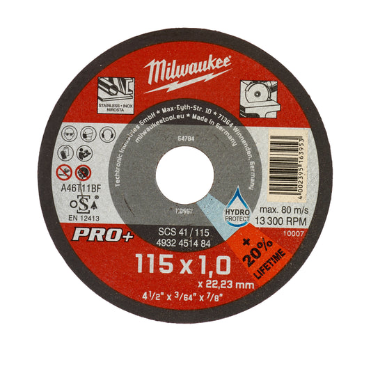 MILWAUKEE CutWSCS 41/115 × 1 PRO+ rezný kotúč – 1 ks