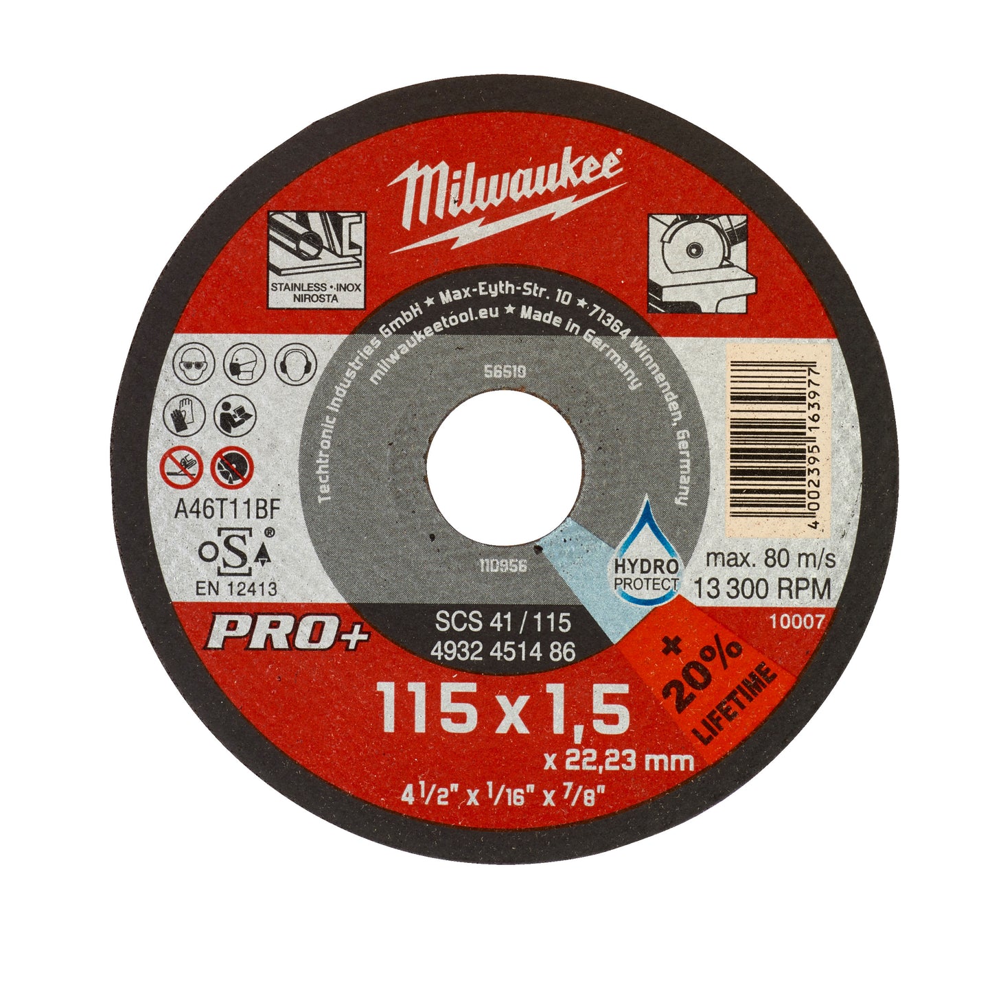 MILWAUKEE CutWSCS 41/115 × 1,5 PRO+ rezný kotúč – 1 ks