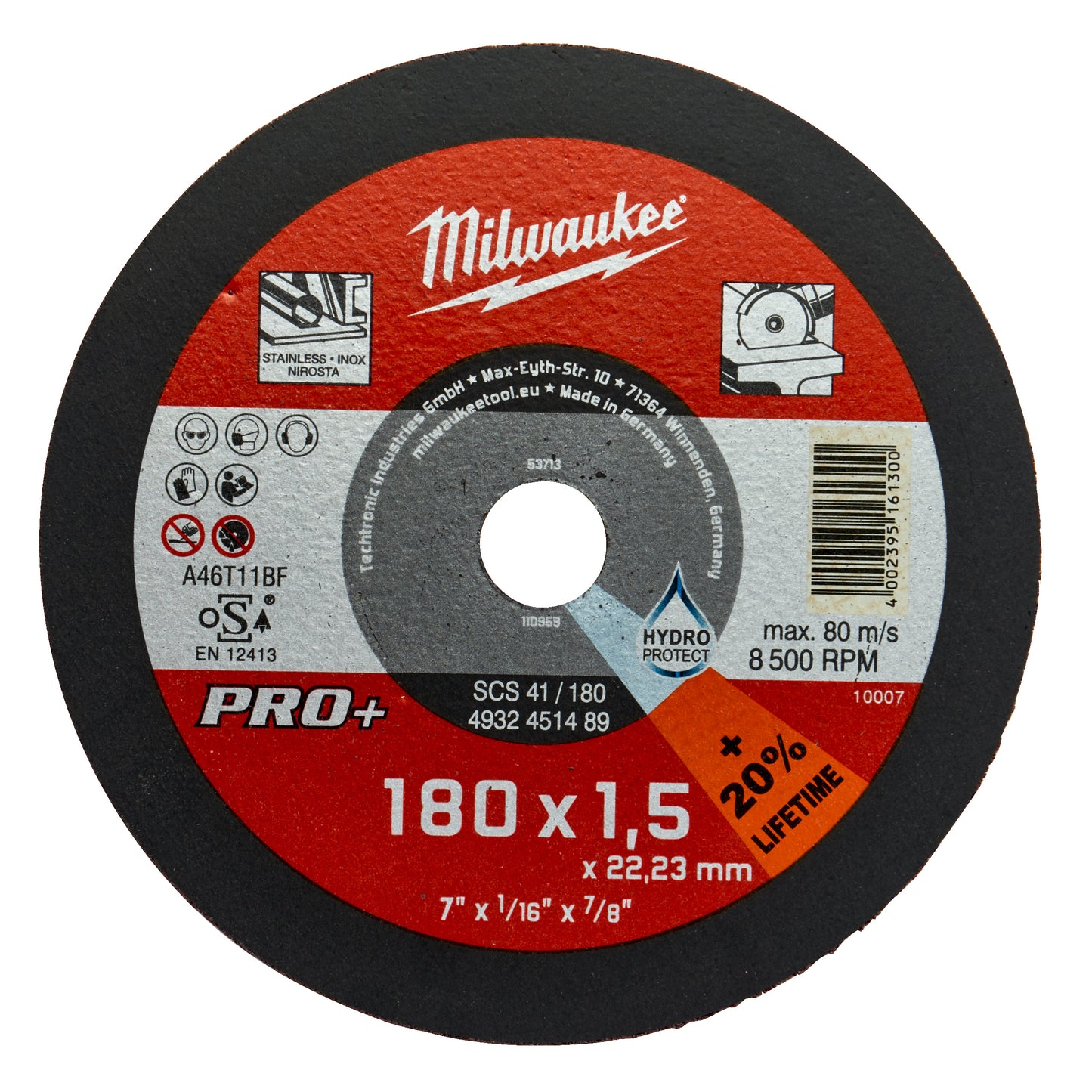 MILWAUKEE CutWSCS 41/180 × 1,5 PRO+ rezný kotúč – 1 ks