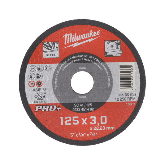 MILWAUKEE CutWSC 41/125 × 3 PRO+ rezný kotúč – 1 ks