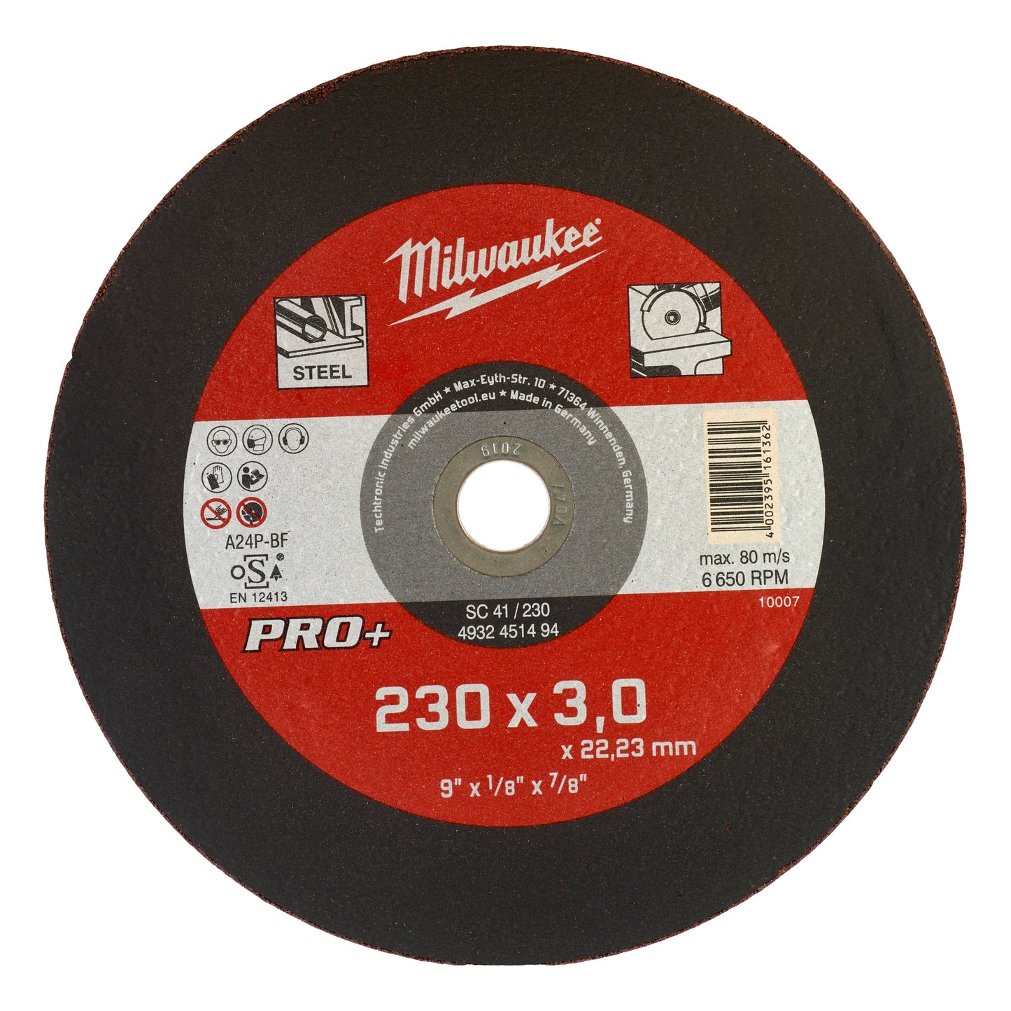 MILWAUKEE CutWSC 41/230 × 3 PRO+ rezný kotúč – 1 ks