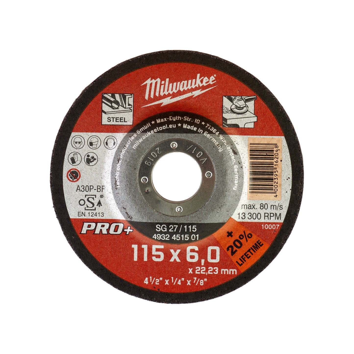 MILWAUKEE GrW SG27/115 × 6 PRO+ brúsny kotúč – 1 ks