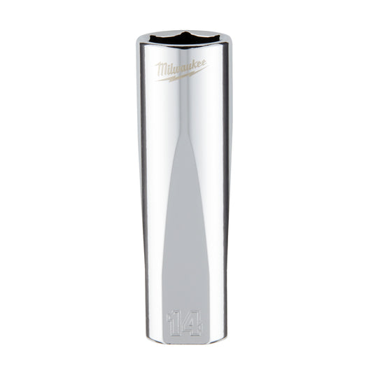 MILWAUKEE 3/8 Nástrčný kľúč, Metrický predĺžený-14MM