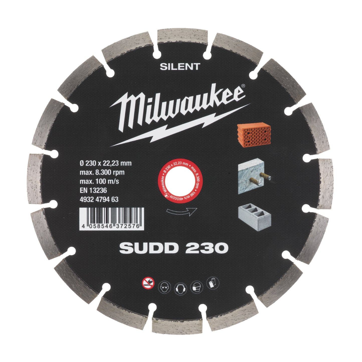 MILWAUKEE Tichý diamantový kotúč SUDD 230mm