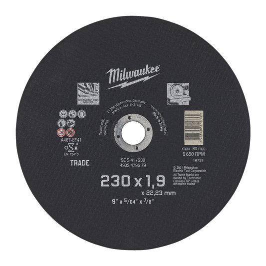 MILWAUKEE Rezný kotúč na kov 230x1mm