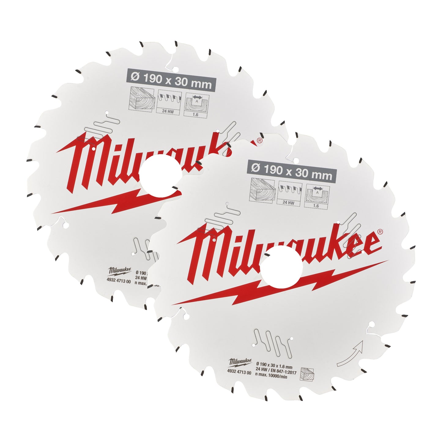 MILWAUKEE Set pílových kotúčov 190x30mm 24z (2ks)