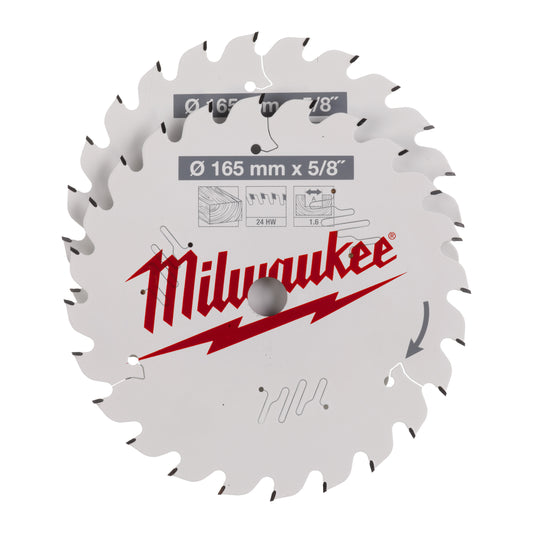 MILWAUKEE Set pílových kotúčov 165x30mm 24z (2ks)