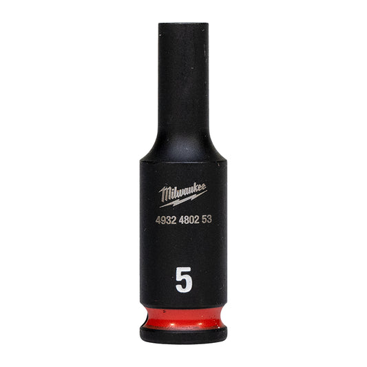 MILWAUKEE Priemyselné hlavice Shockwave 1/4´´ HEX 5mm dlhé