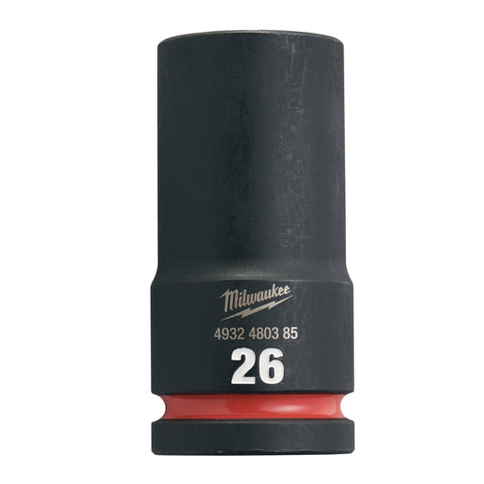 MILWAUKEE Priemyselné hlavice Shockwave 3/4´´ HEX 26mm dlhé