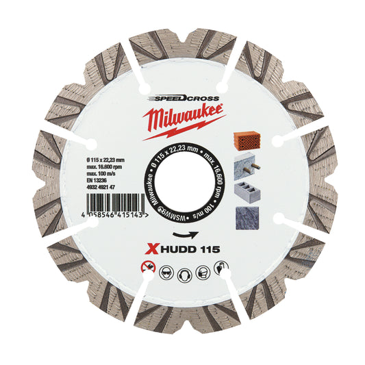 MILWAUKEE Diamantový kotúč X-HUDD 115mm