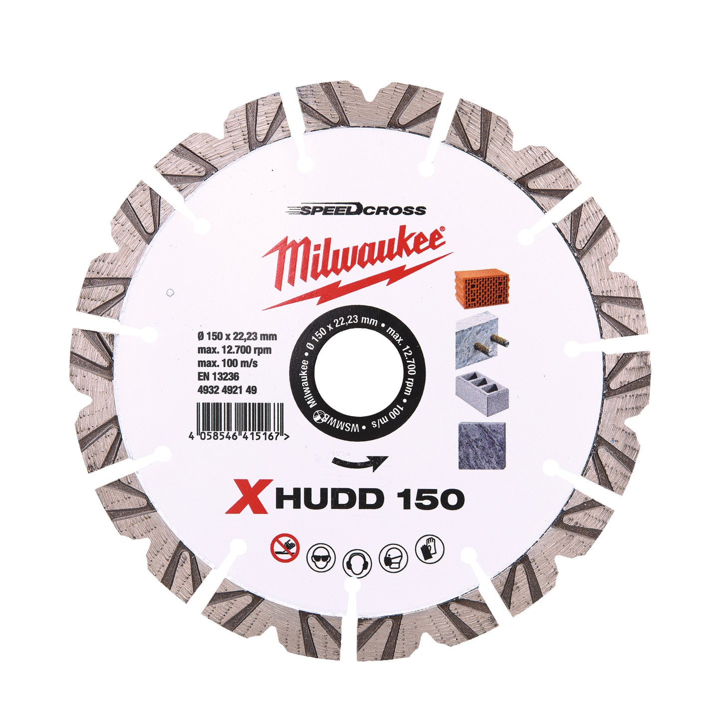 MILWAUKEE Diamantový kotúč X-HUDD 150mm