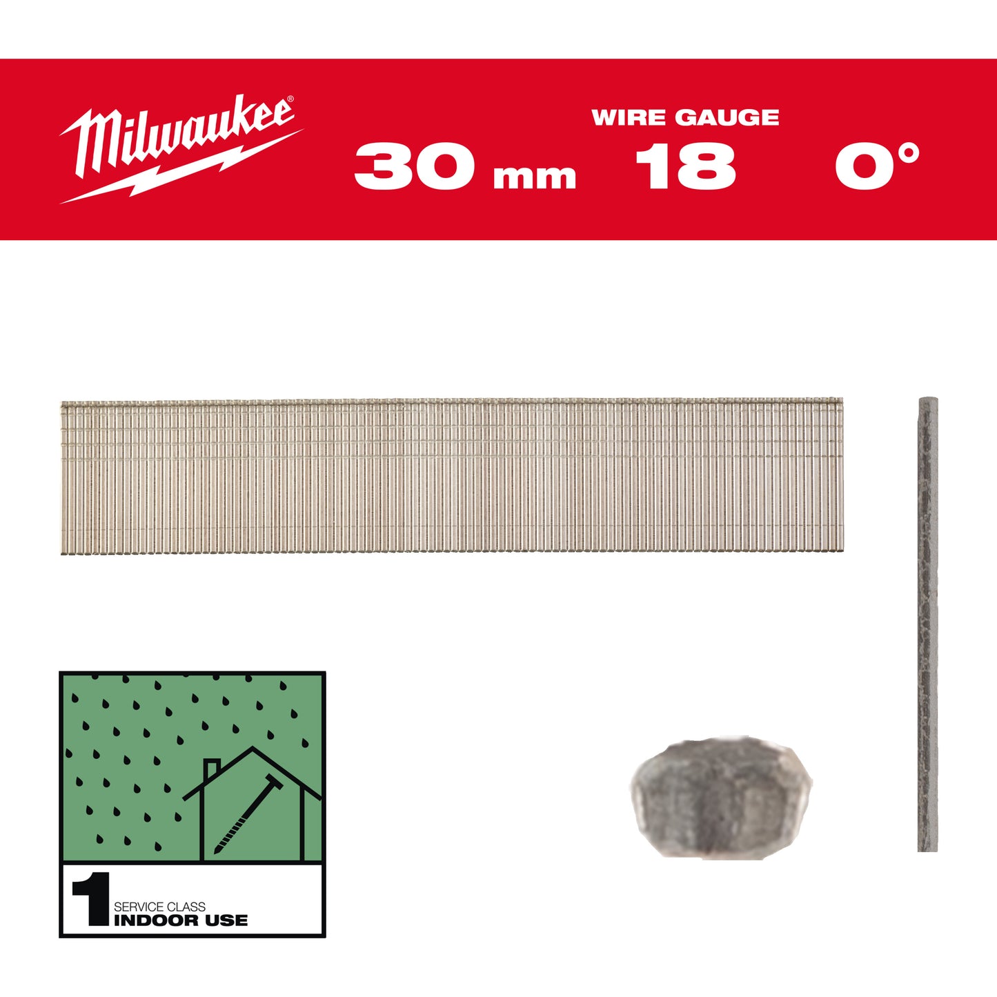MILWAUKEE Klince 18G 30mm RC G SC1 - 5000ks