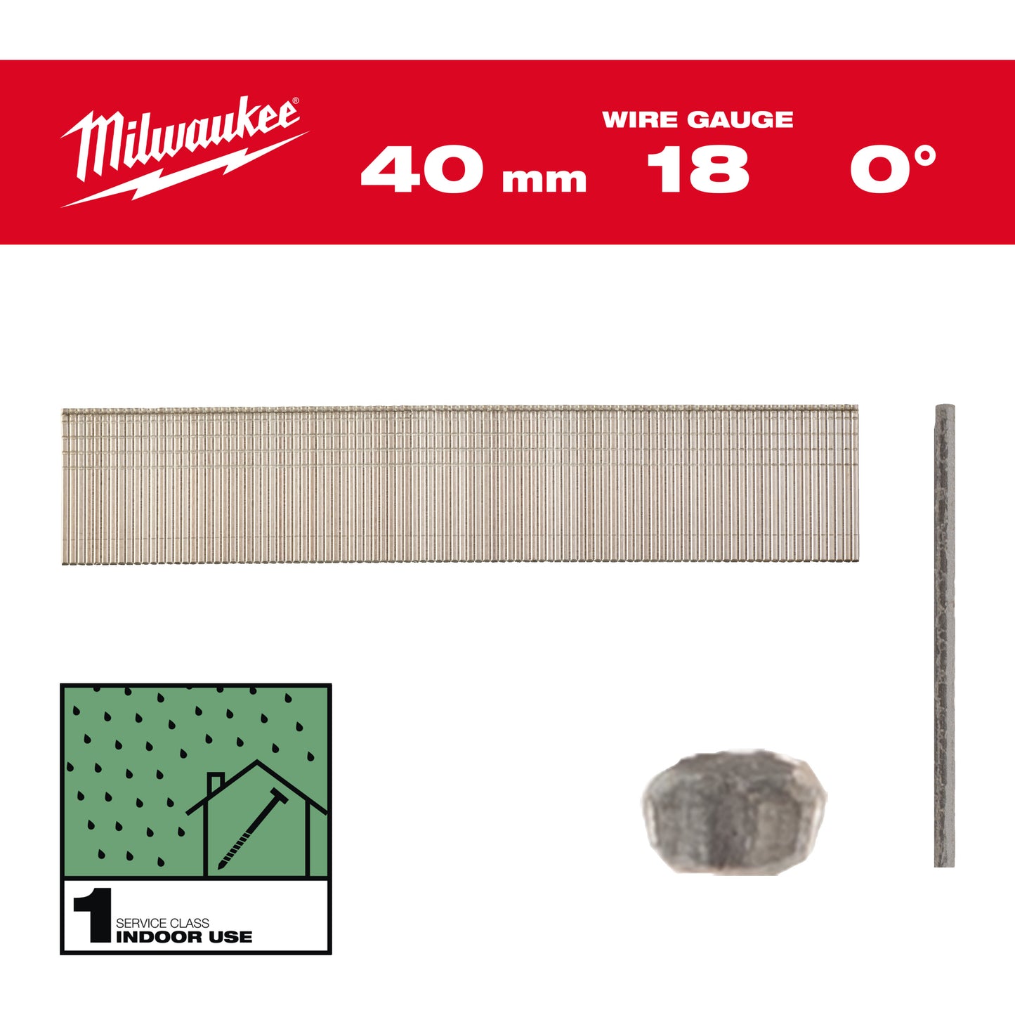 MILWAUKEE Klince 18G 40mm RC G SC1 - 5000ks