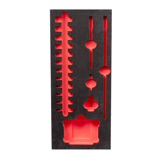 MILWAUKEE Prázdna penová vložka pre 1/4" predĺžené nástrčné kľúče - pre vozíky na náradie