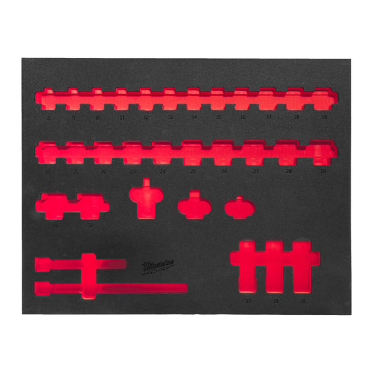 MILWAUKEE Prázdna penová vložka 417x536mm pre 1/2" nástrčné kľúče