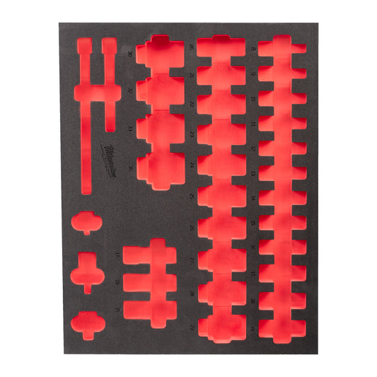 MILWAUKEE Prázdna penová vložka 417x536mm pre 1/2" predĺžené nástrčné kľúče