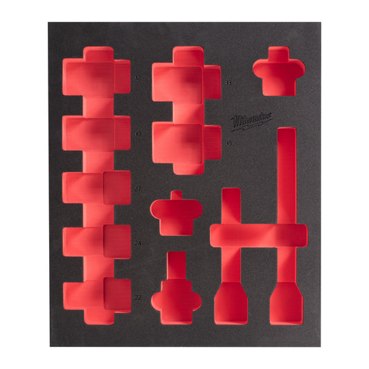 MILWAUKEE Prázdna penová vložka 417x536mm pre 3/4" predĺžené nástrčné kľúče