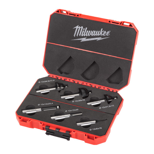 MILWAUKEE Sada fréz na drevo 12mm 6ks