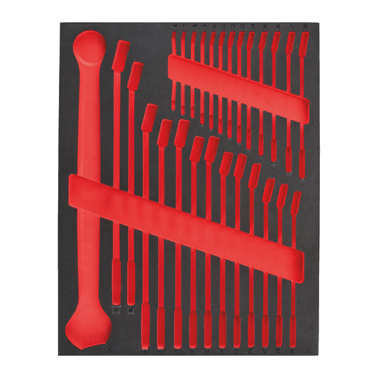 MILWAUKEE Prázdna penová vložka pre Očkoploché kľúče - 27ks