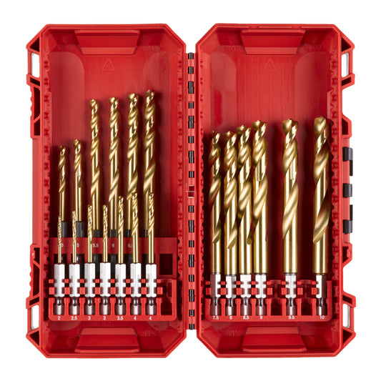 MILWAUKEE Sada vrtákov Red Hex Shockwave HSS-G TiN 19ks