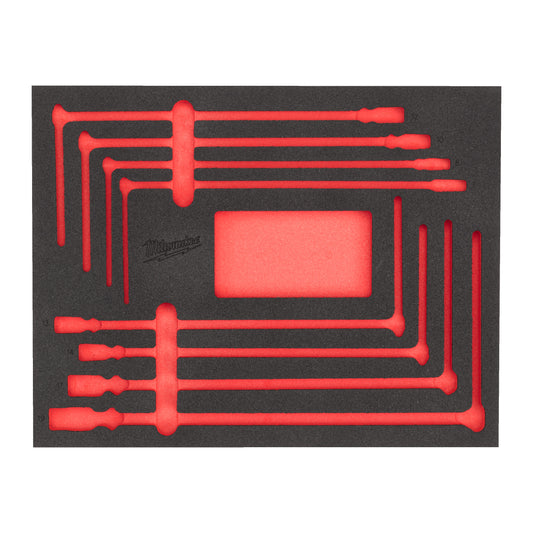 MILWAUKEE Náhradná penová vložka pre sadu s nástrčnou hlavicou s dlhou T-rukoväťou 8 ks