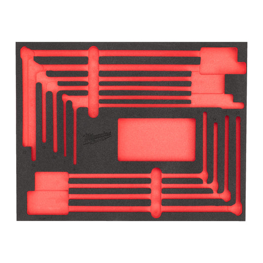 MILWAUKEE Náhradná penová vložka pre sadu s nástrčnou hlavicou s dlhou T-rukoväťou 10 ks