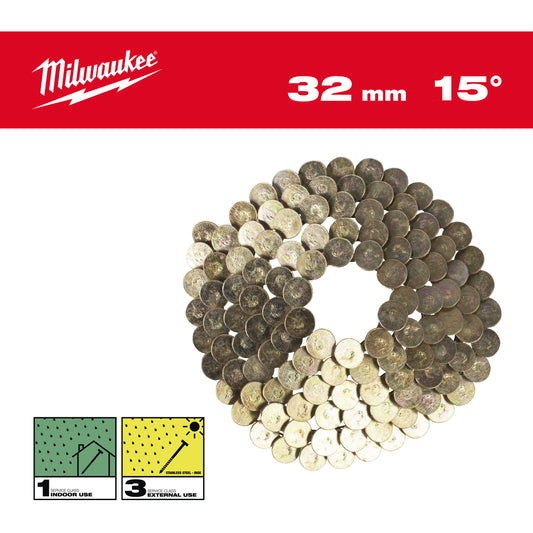 MILWAUKEE Klince 15° prstencové 3,05x32 mm /SS/G-2160