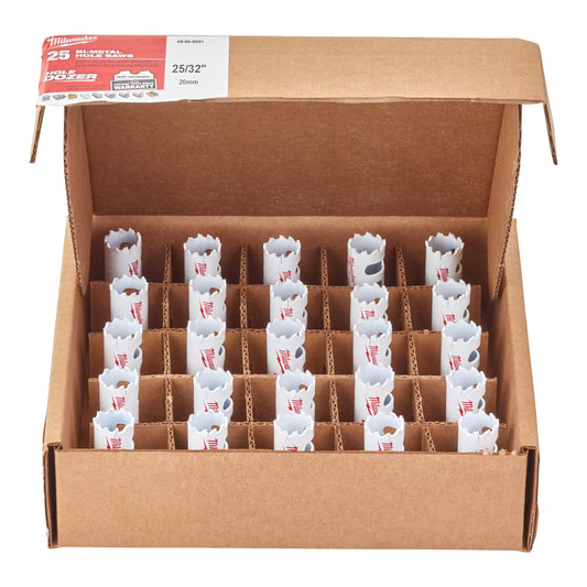 MILWAUKEE Kruhová pílka Bi-metal Ø20mm- 1ks (25ks v balení)