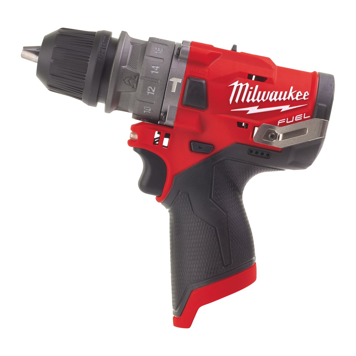 MILWAUKEE M12 FUEL™ kompaktná príklepová vŕtačka s rýchlovymeniteľným skľučovadlom