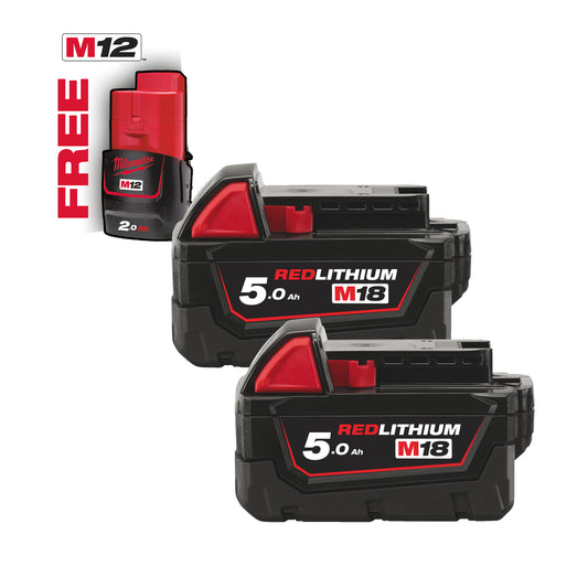 MILWAUKEE M18™ 2x 5,0 Ah akumulátor
