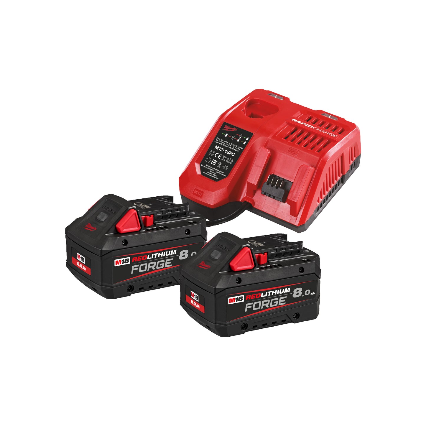 MILWAUKEE M18™ FORGE™ sada akumulátorov a nabíjačky
