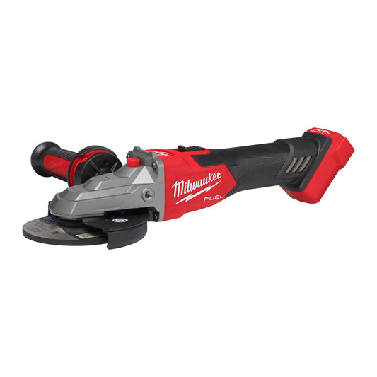 MILWAUKEE M18 FUEL™ 125 mm plochá uhlová brúska s brzdou a posuvným vypínačom