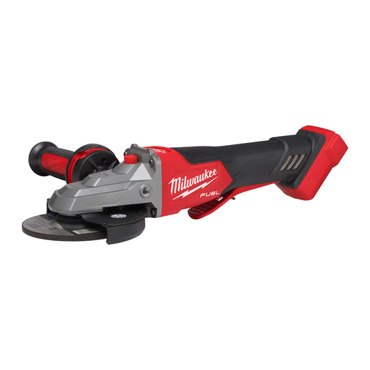 MILWAUKEE M18 FUEL™ 125 mm plochá uhlová brúska s brzdou a posuvným vypínačom