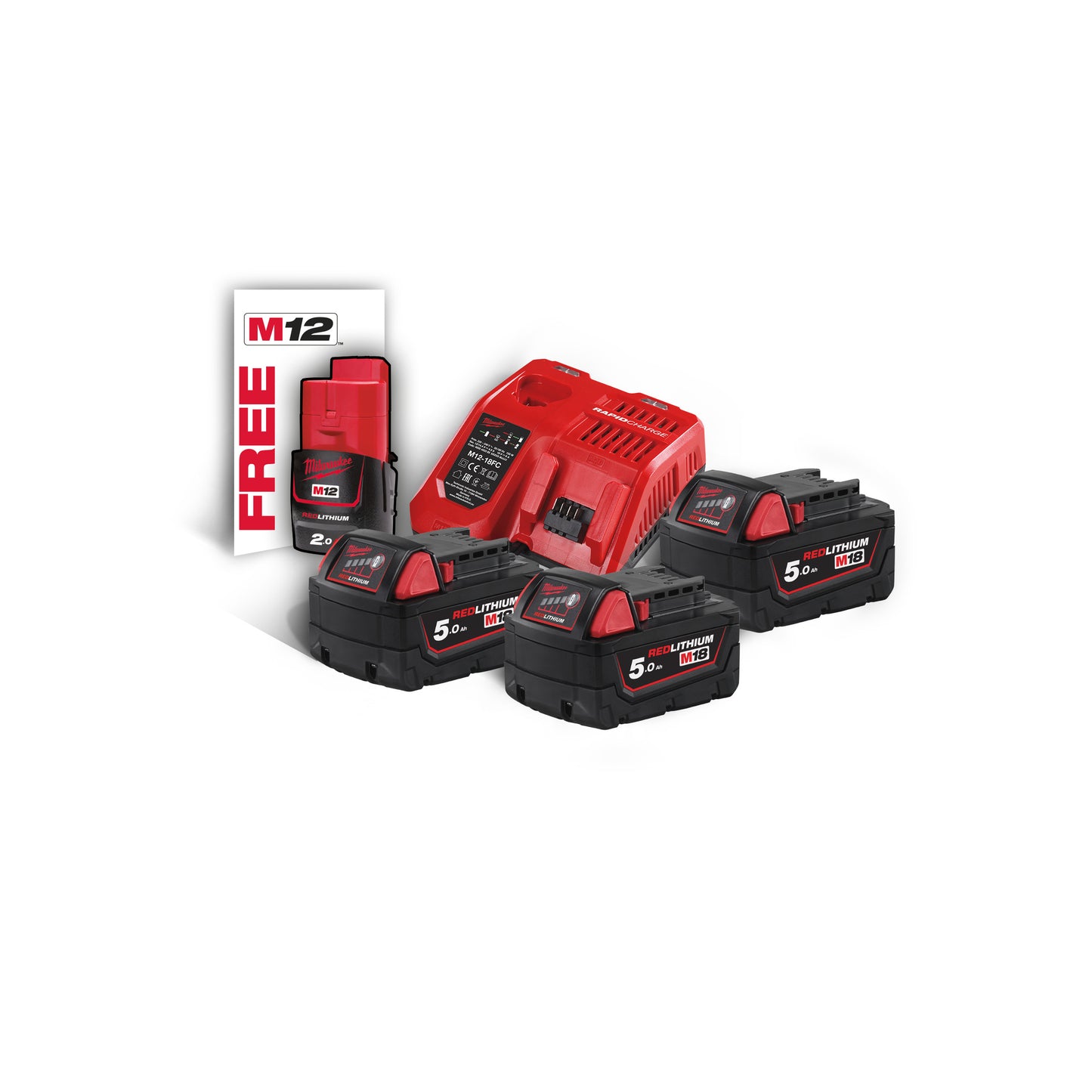 MILWAUKEE M18™ sada akumulátorov a nabíjačky