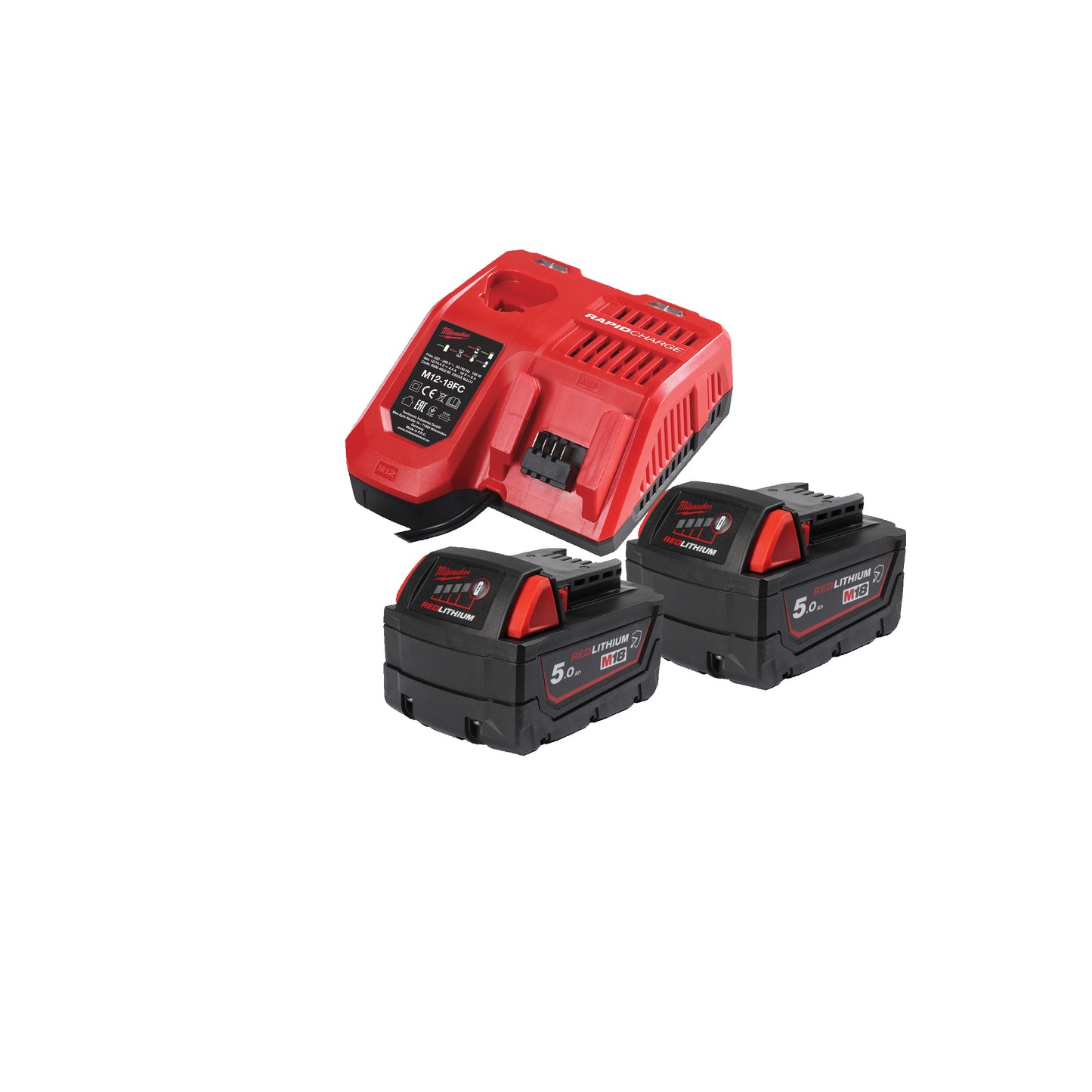MILWAUKEE ﻿M18™ Odolná sada akumulátorov a nabíjačky