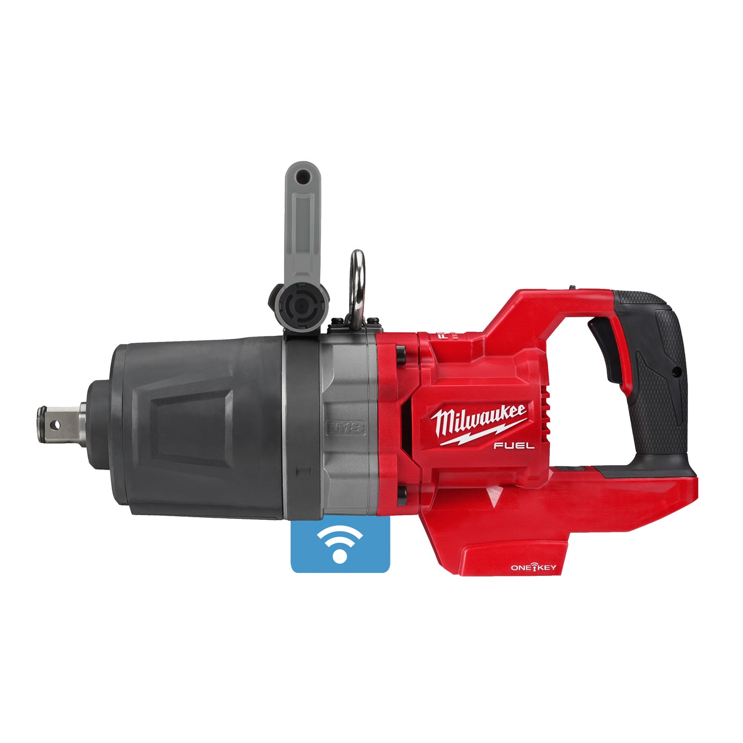 MILWAUKEE M18 FUEL™ ONE-KEY™ 1″ Vysokotáčkový rázový uťahovák s rukoväťou v tvare písmena D, trecím krúžkom a krátkym štvorhranom